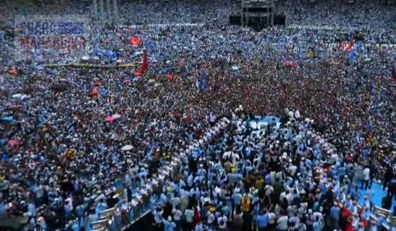 Diperkirakan Pendukung Prabowo-Gibran Yang Hadir di GBK sekitar 600 ribu (10/02)