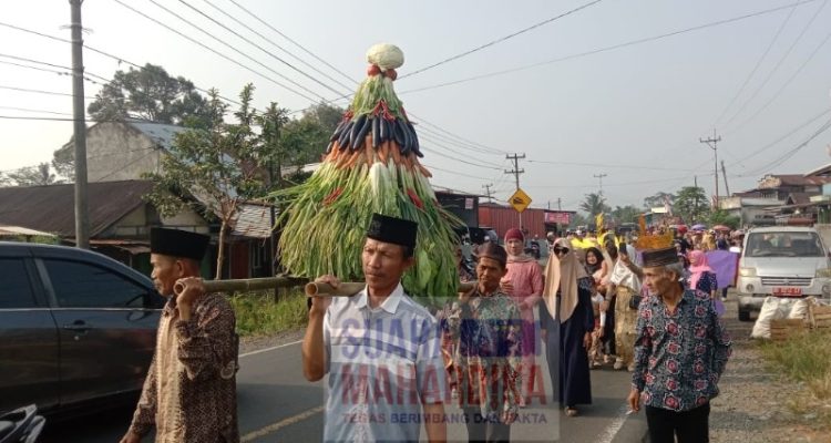 Gunungan Hasil Bumi Desa Pekalongan (doc. sm 2024)