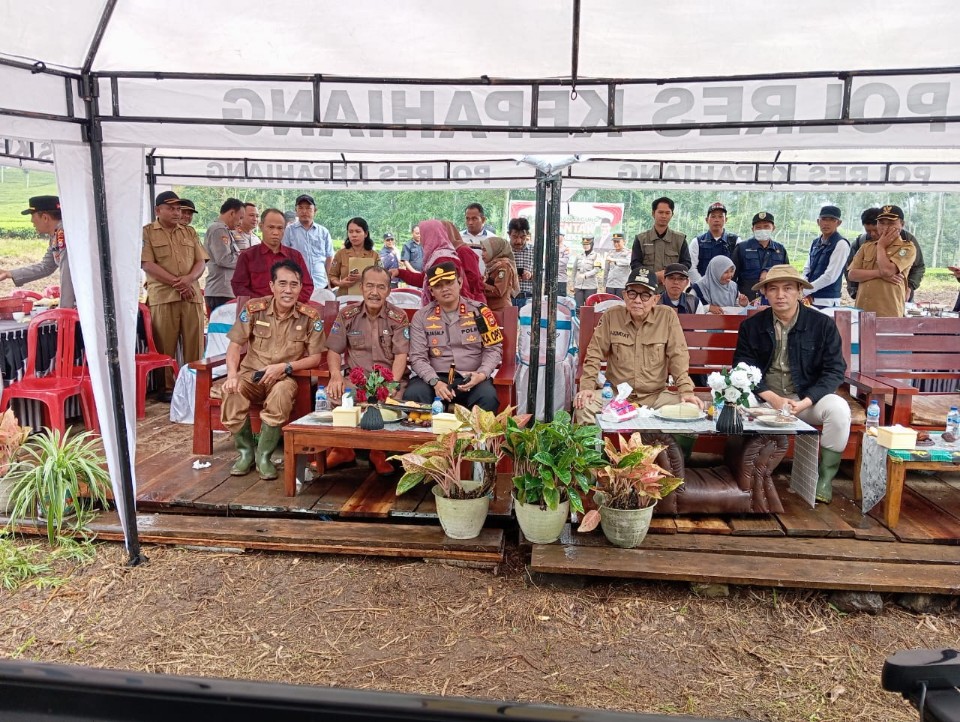 Kapolres Bersama Kadis Pertanian, Kadis Perikanan dan Ketahanan Pangan, Serta Dandim 0409 R/L