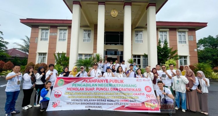 Semangat anti korupsi, seluruh aparatur PN Kepahiang menolak Suap, Pungli, dan Gratifikasi (doc.suaramahardika 2025)