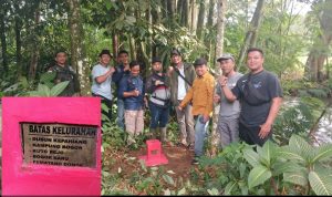 Patok Tapal Batas antara 5 Desa Dan Kelurahan di Kecamatan Kepahiang di Pasang