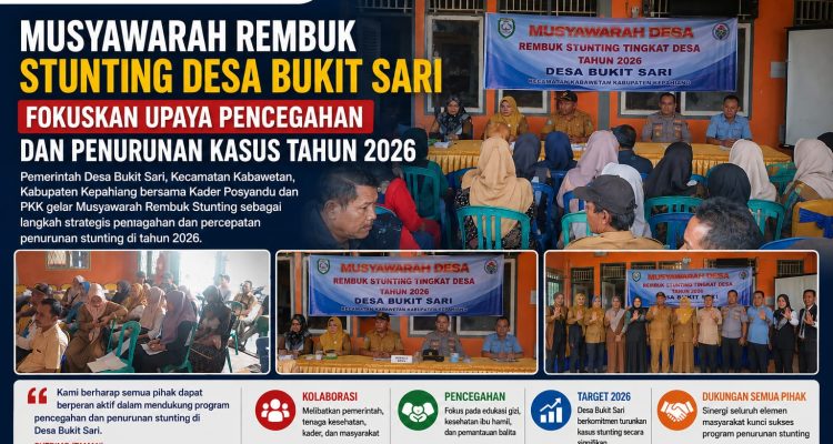 Rembuk stunting desa Bukit Sari