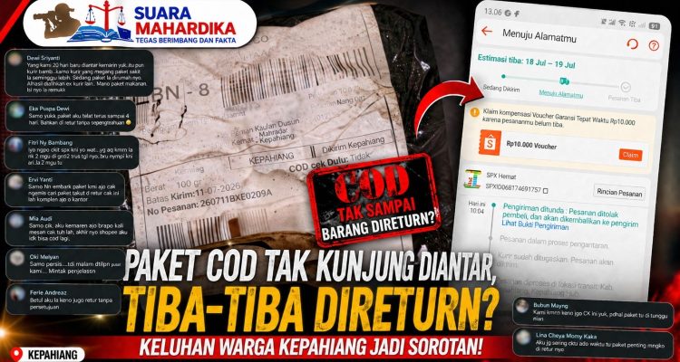 Paket COD Tak Kunjung Diantar, Tiba-Tiba Direturn? Keluhan Warga Kepahiang Jadi Sorotan