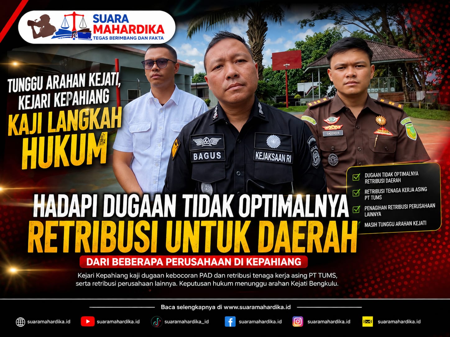 Kajari Kepahiang Kaji Langkah Hukum Menghadapi Perusahaan Bandel Di Kepahiang