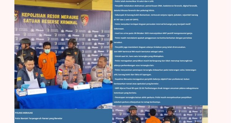 9 Bulan Terungkap, Ayah Korban Ditetapkan Tersangka Kasus Kematian Anak Disabilitas di Merauke